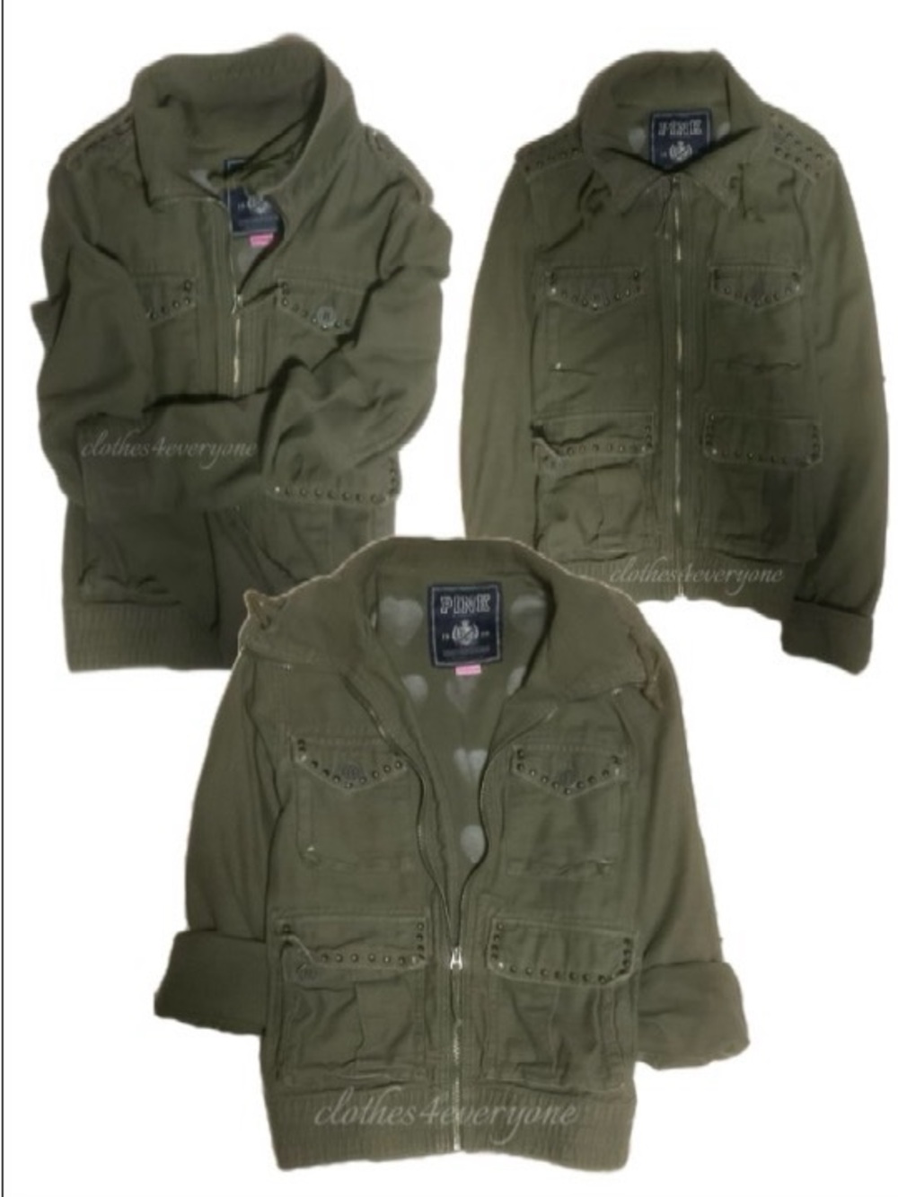 PINK Victoria's Secret Olive Green Jacket